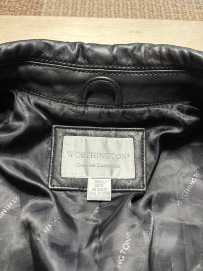 Worthington 90’s Genuine Leather Blazer | Size S