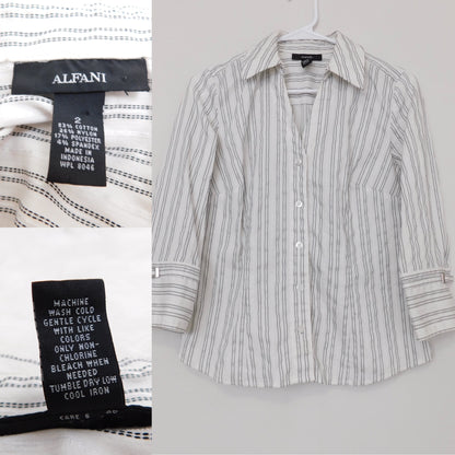 90’s Striped Button Down | Size 2