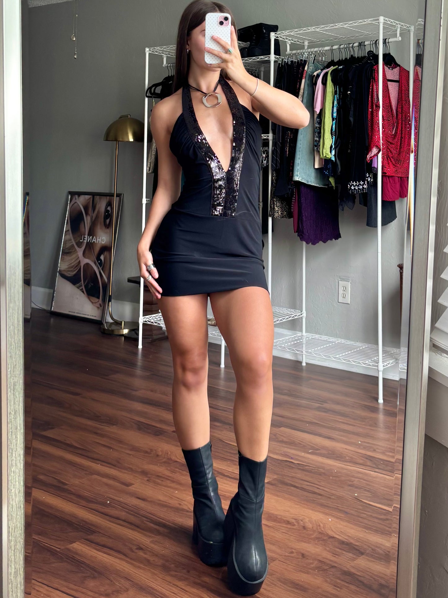 Twenty One 00's Plunge Party Dress | Size M