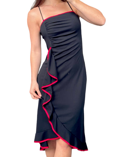 Taboo 90's Ruffle Dress | Size M