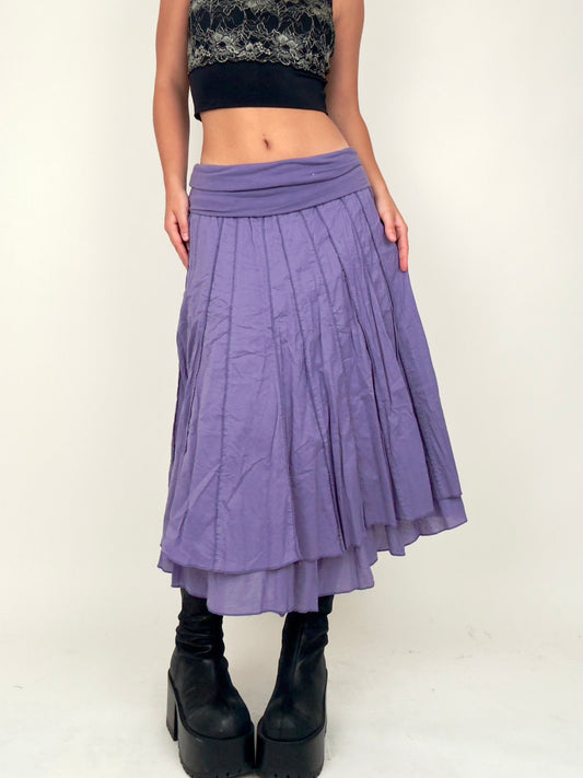 Purple Layered Midi | Size 29” waist