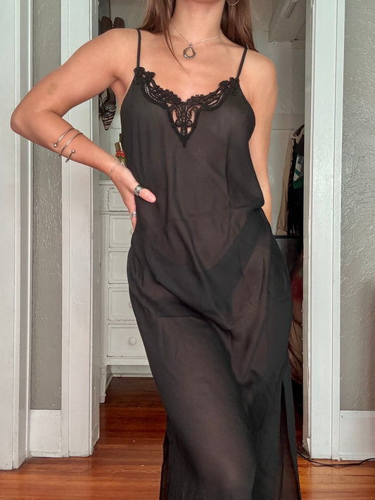 Mesh 90's Slip Dress | Size L