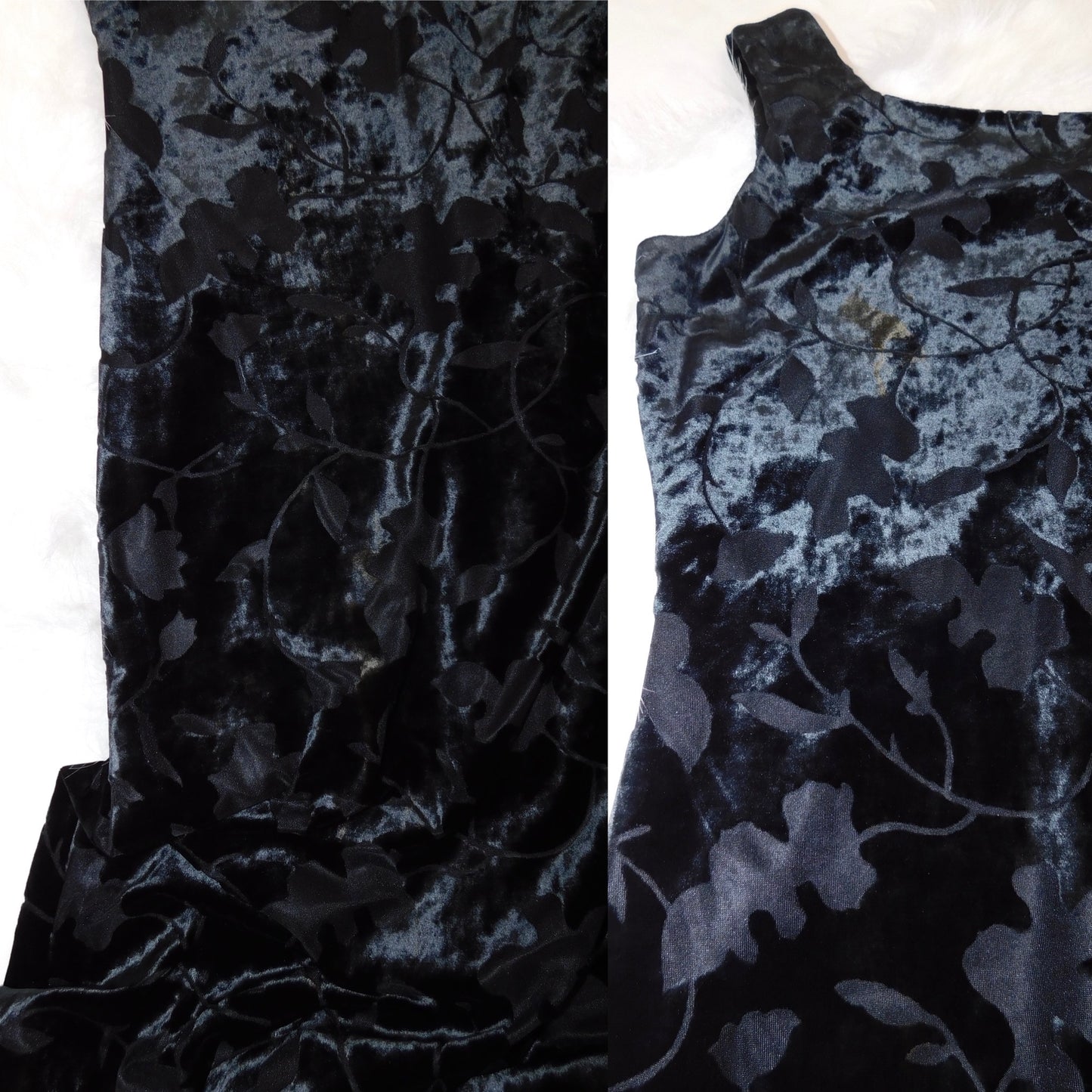 Floral Velvet Maxi Dress | Size 6