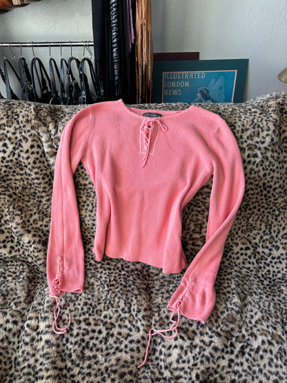 Copper Key 00's Lace Up Top | Size S