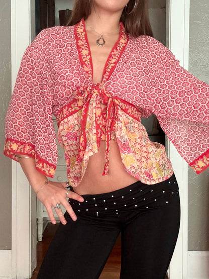 Silk 00's Tie Top | Size L