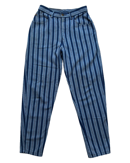 Liz Blue Striped Jeans | Size 25” waist