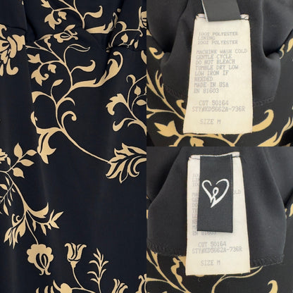 Black Floral Midi | Size M