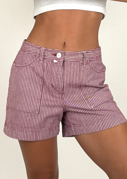 Riveted Striped Shorts | Size 28” waist