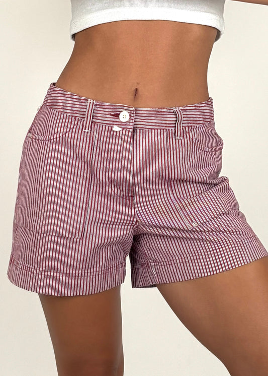 Riveted Striped Shorts | Size 28” waist