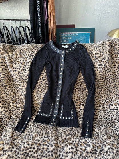 Caché 90's Button Knit | Size XS