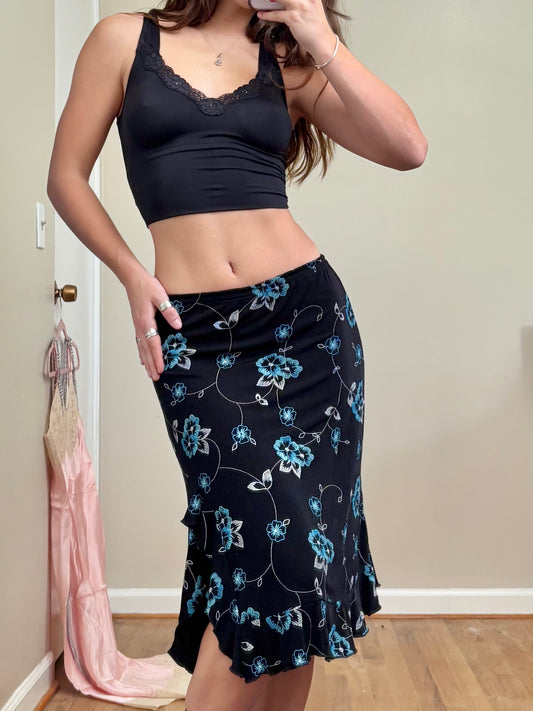 Floral 90's Skirt | Size 26" Waist