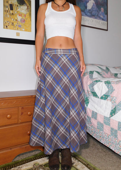 Tate Plaid Maxi | Size 29” waist