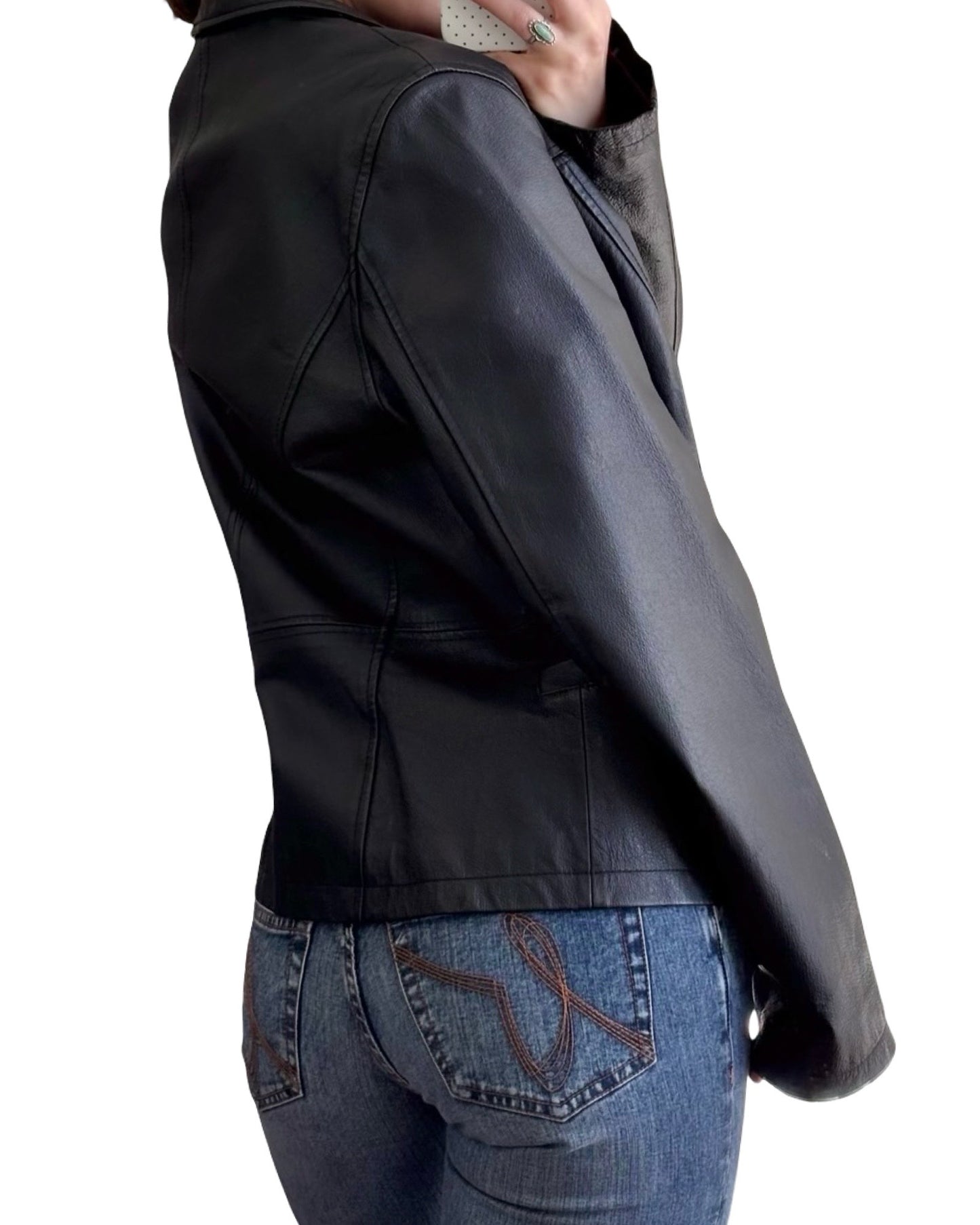 Croft & Barrow 90's Leather Jacket | Size L