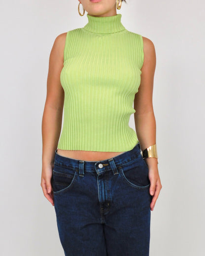 90’s Green Sweater Tank | Size S