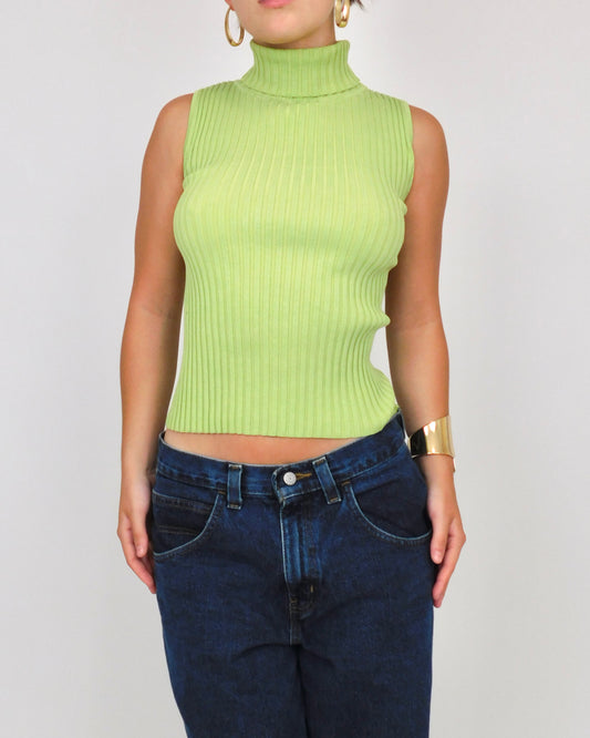 90’s Green Sweater Tank | Size S