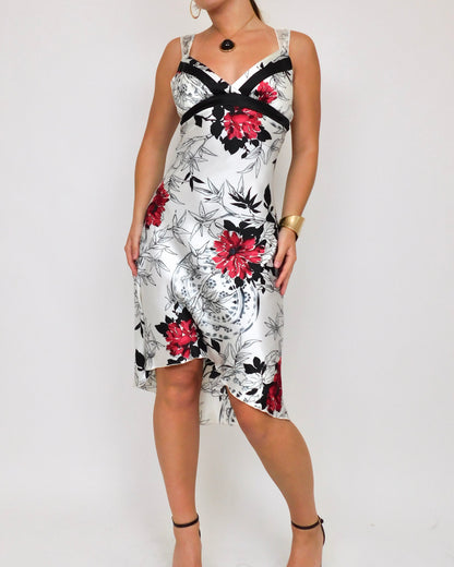 Y2K Floral Midi Dress | Size S