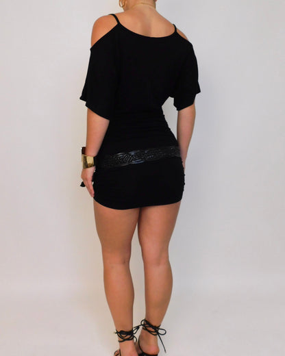 Y2K Slouch Tiger Mini Dress | Size S