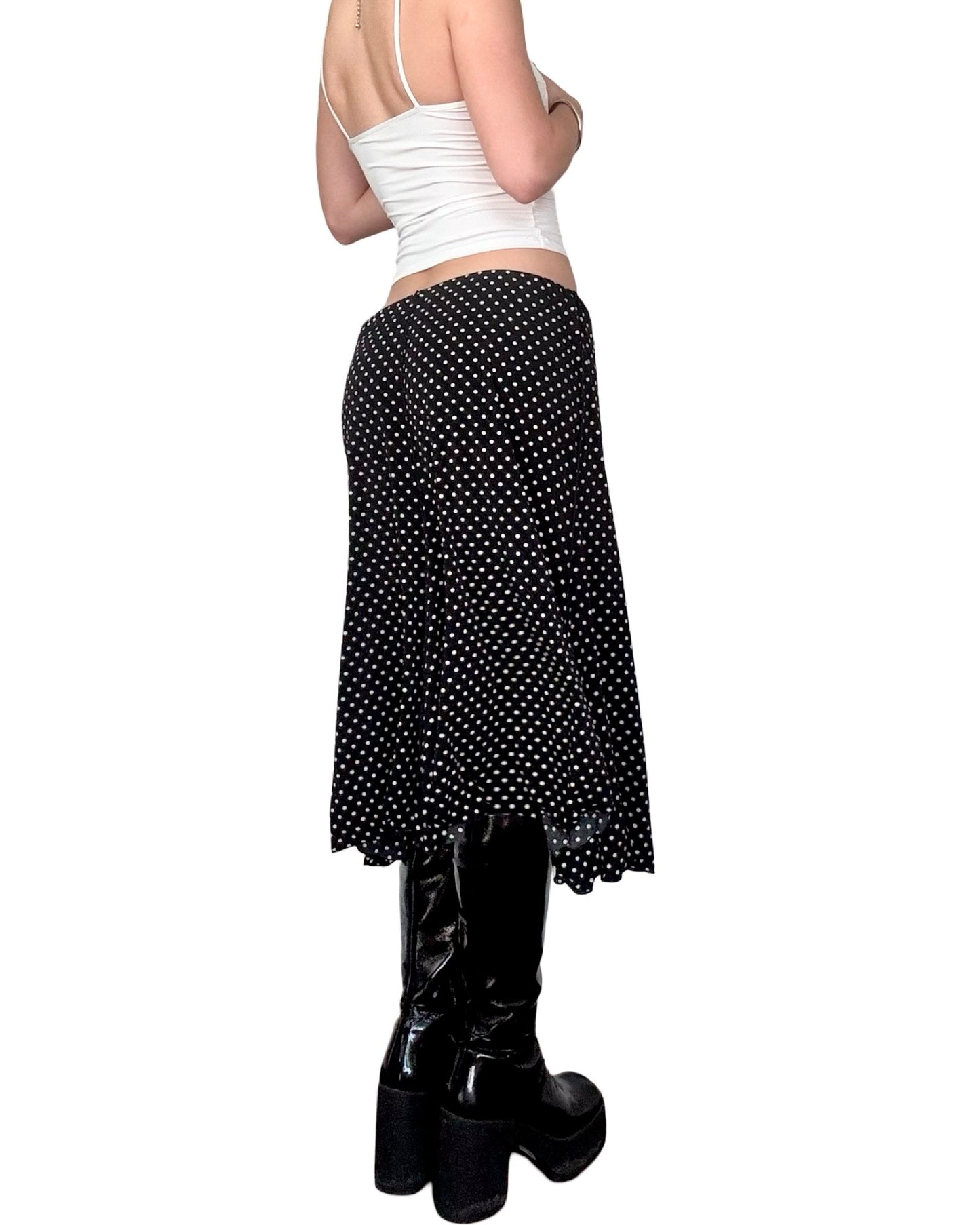 Max Studio 00's Polka Dot Skirt | 34" Waist