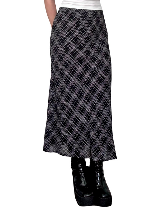 Ellen Tracy 90's Plaid Skirt | 26" Waist