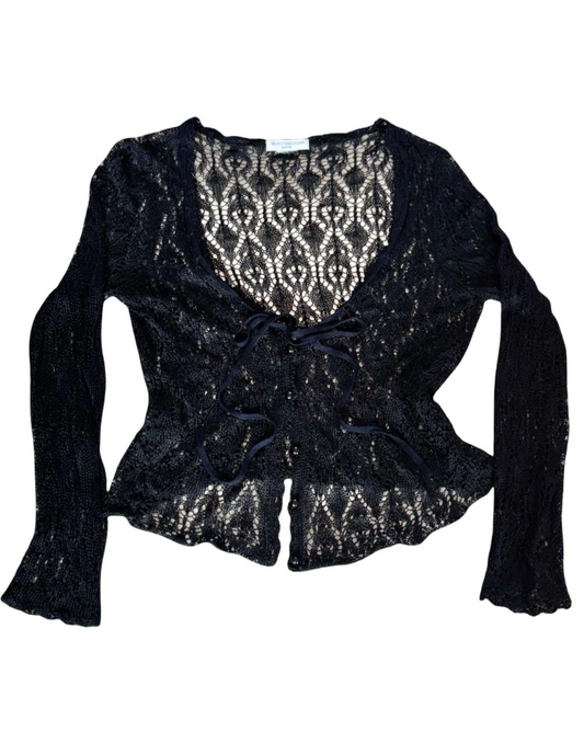 90’s Crochet Cardigan | Size S