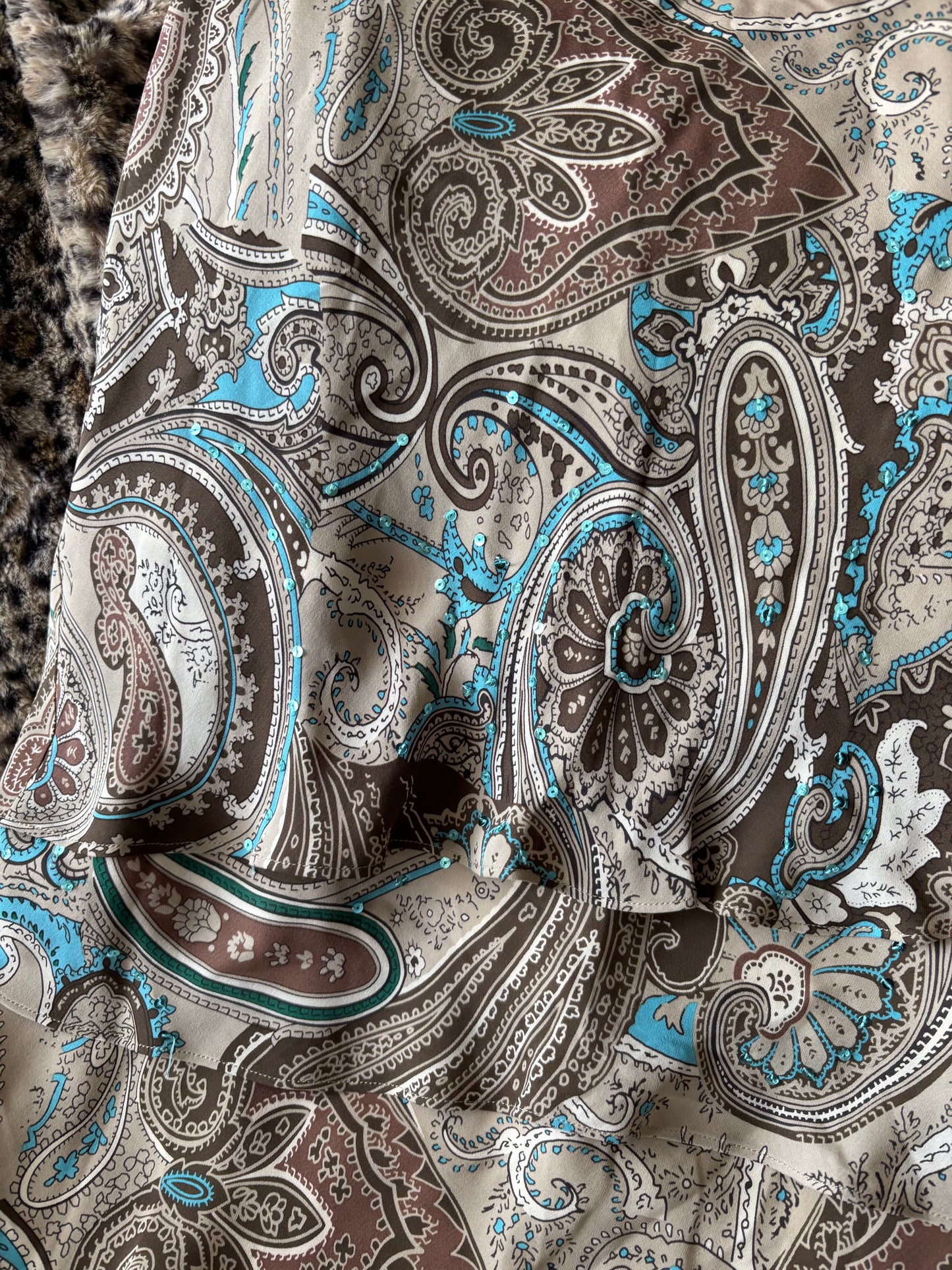 Tiered 00's Silk Skirt | Size 28" Waist