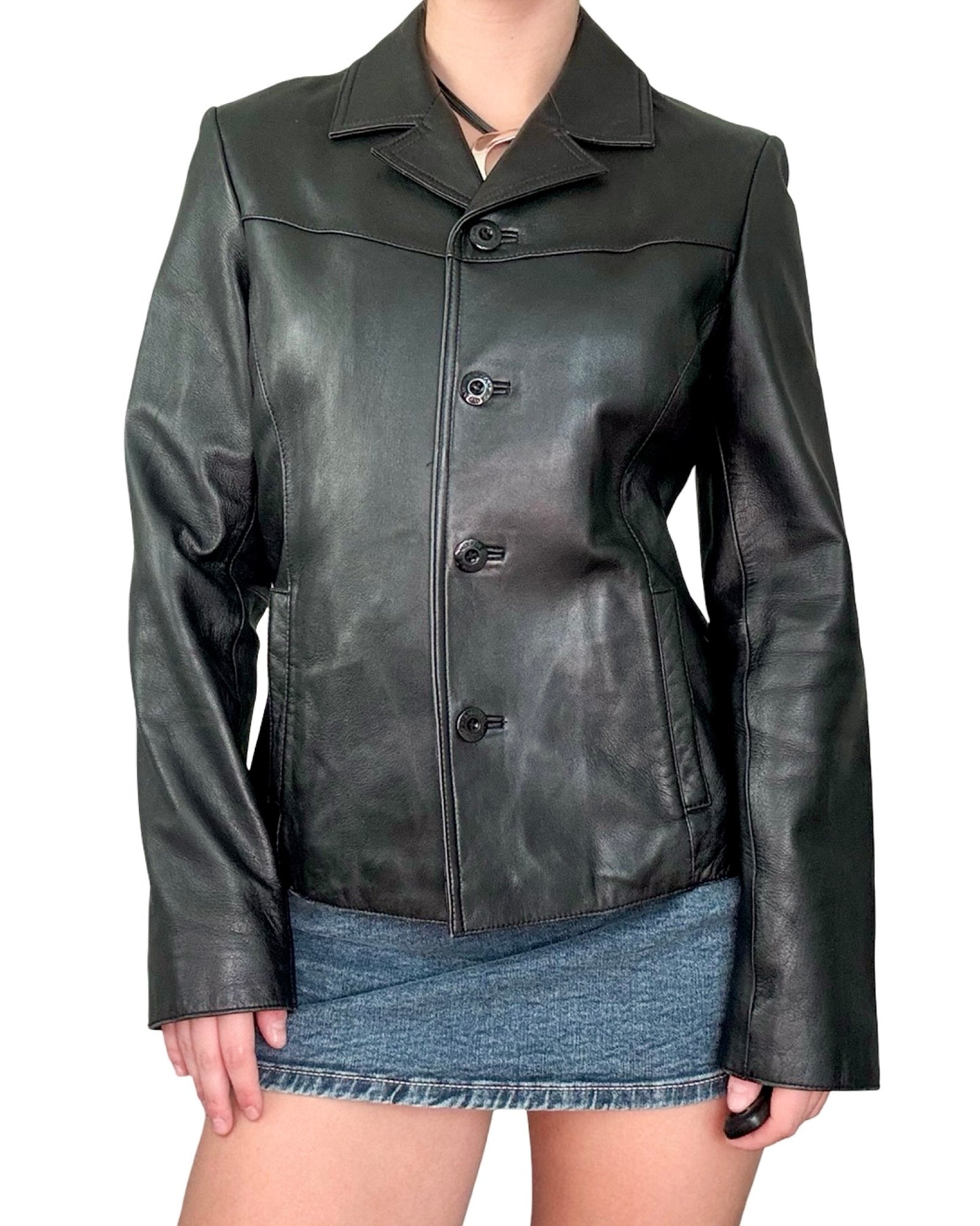 Wilson's 90's Leather Blazer | Size M