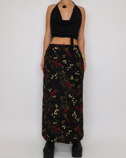 90’s Floral Print Maxi Skirt | Size 6