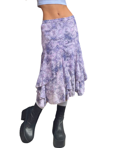 Asymmetric 00’s Skirt | Size 33” waist