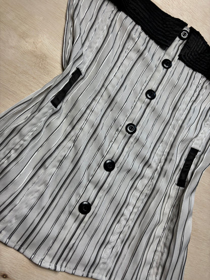 Pinstripe 00’s Corset Top | Size S/M