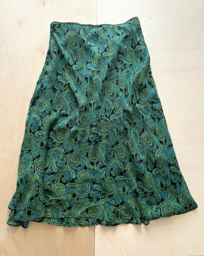 Style&Co 90’s Green Paisley Skirt | Size 36”-40” waist