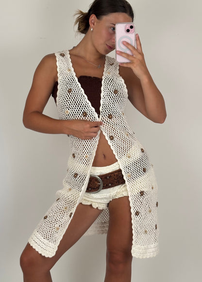 Vanessa Crochet Vest | Size M