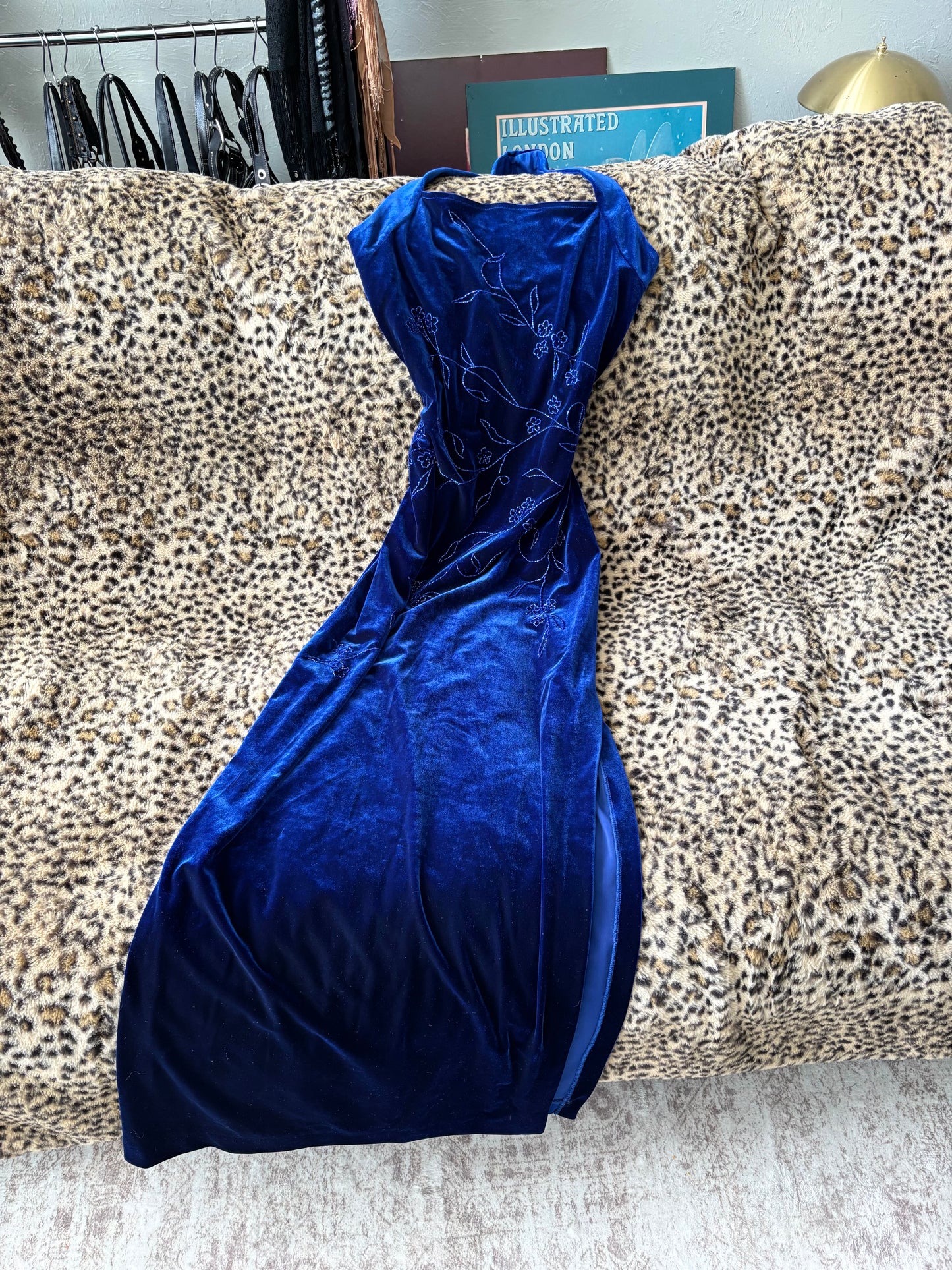 Niki 90's Beaded Maxi Dress | Size M