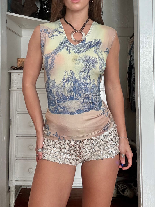 Graphic 90's Fitted Top | Size XL