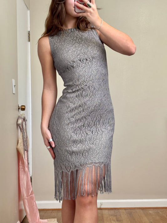 Be Smart 90's Fringe Dress | Size S