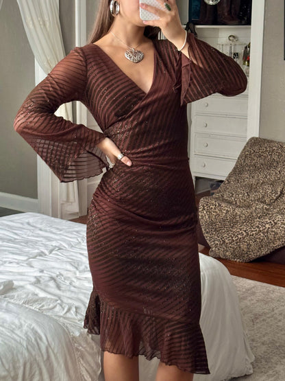 Mesh 90's Midi Dress | Size M