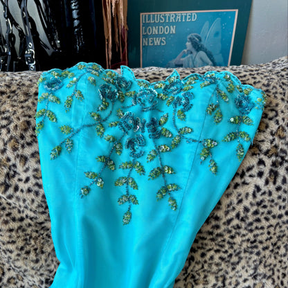 JS 00's Beaded Mesh Gown | Size 2