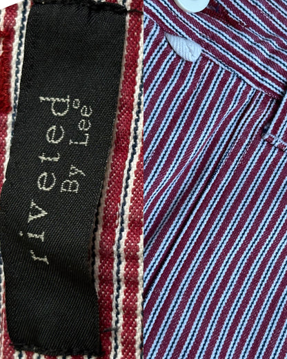 Riveted Striped Shorts | Size 28” waist