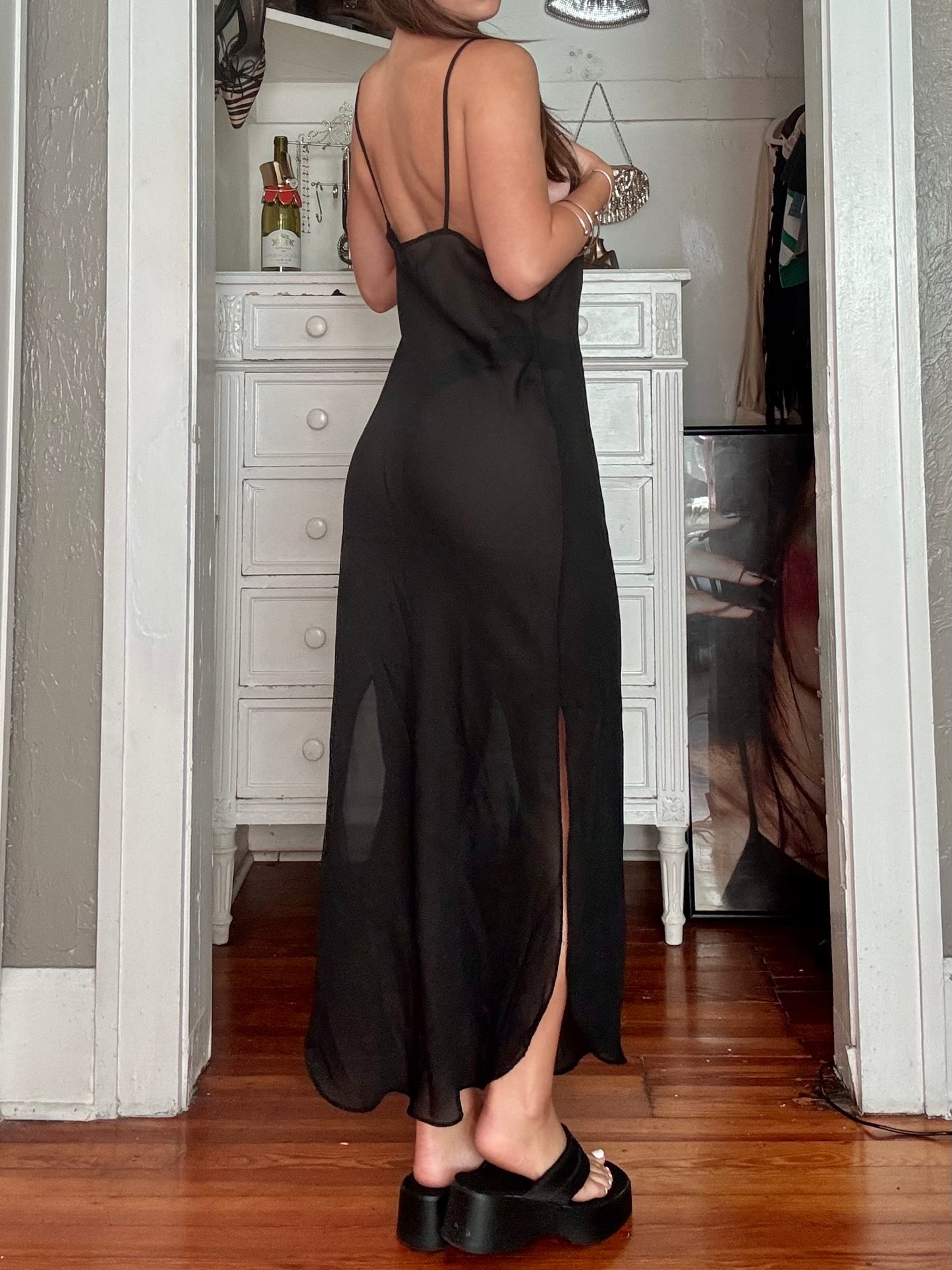 Mesh 90's Slip Dress | Size L