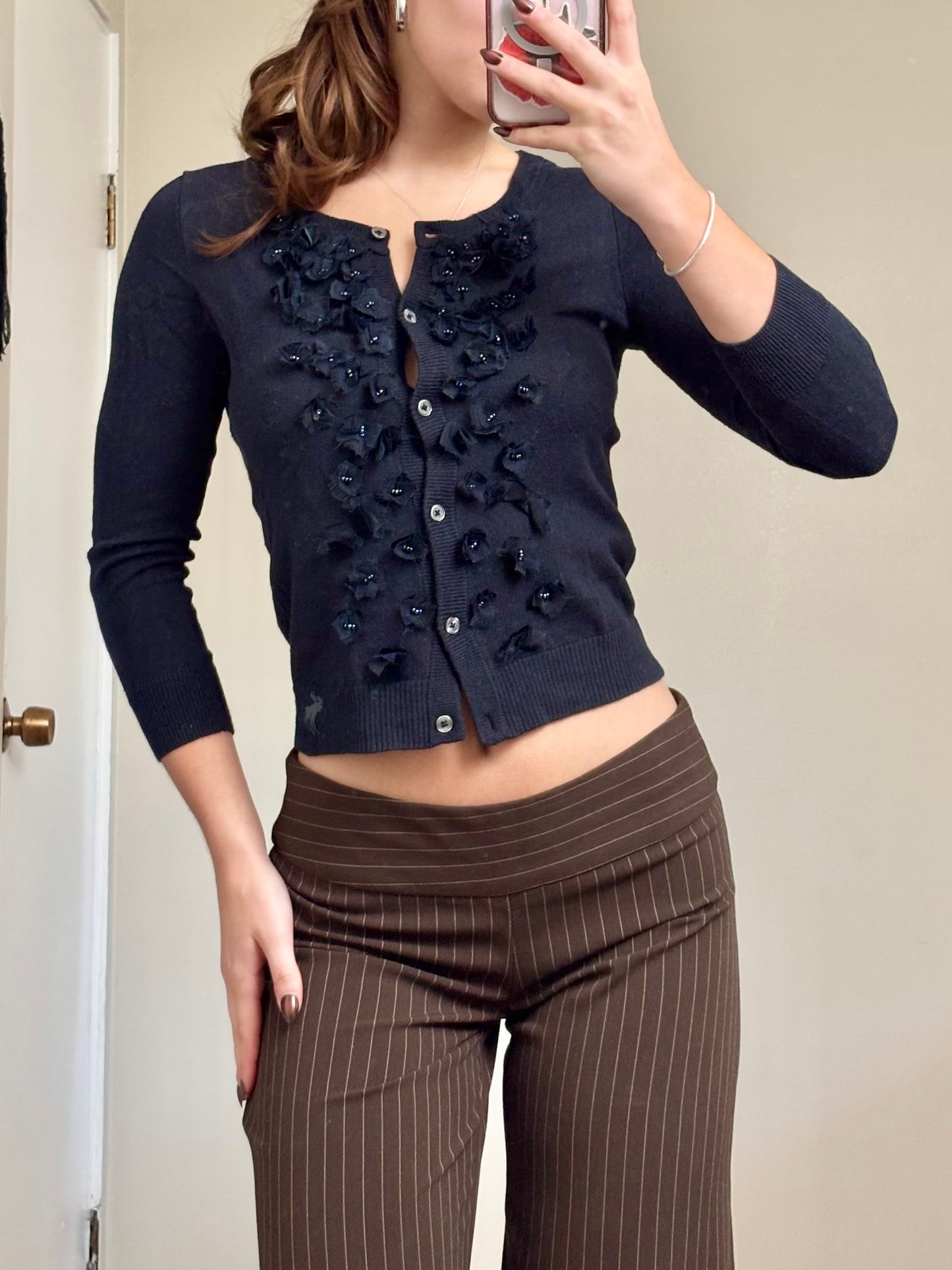 Abercrombie 00's Ruffle Cardigan | Size S