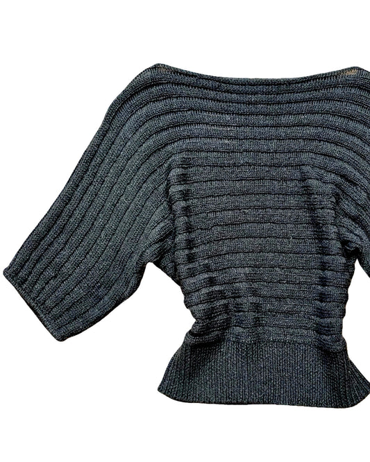 Fang 00's Knit Slouch Top | Size M