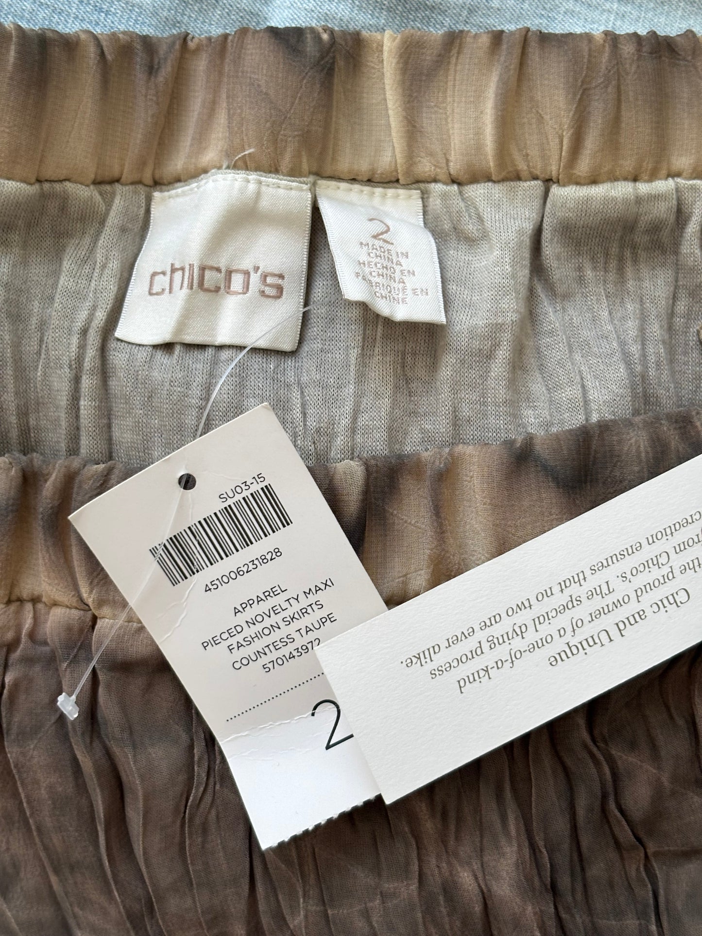 Chico's 00's Fairy Maxi Skirt | Size 32" Waist