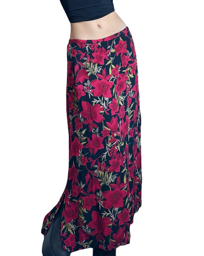 Floral 90’s Maxi Skirt | Size 30” waist