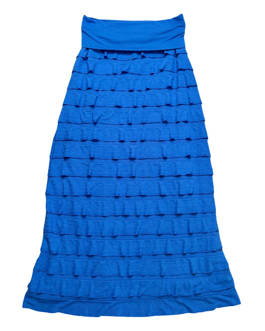 Blue 00’s Ruffle Maxi Skirt | 29” waist