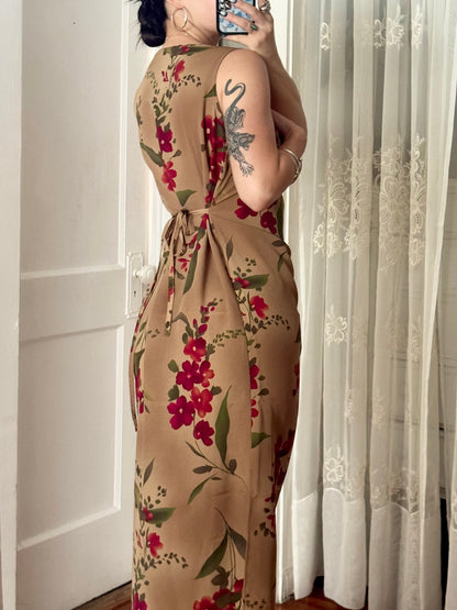 90's Tie Back Dress | Size S