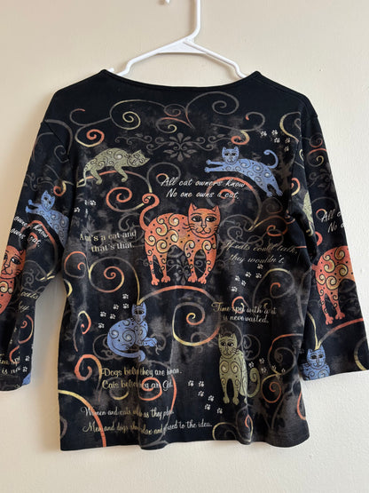 Cactus Bay 90’s Cat Top | Size M