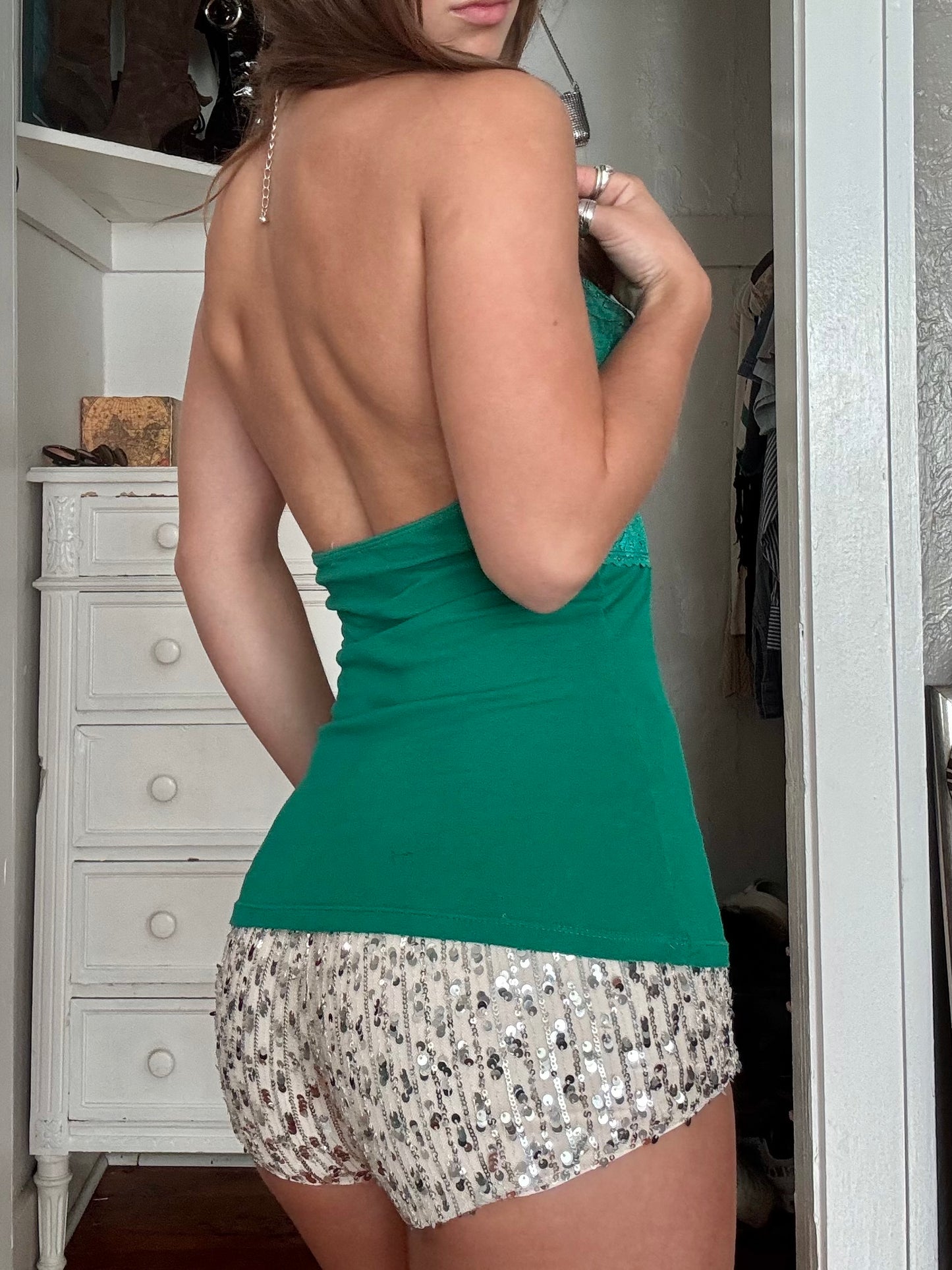 Lace 00's Halter Top | Size S