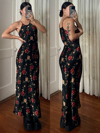 90's Printed Dress | Size M