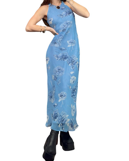 Hampton Nites 90's Mesh Maxi Dress | Size 8