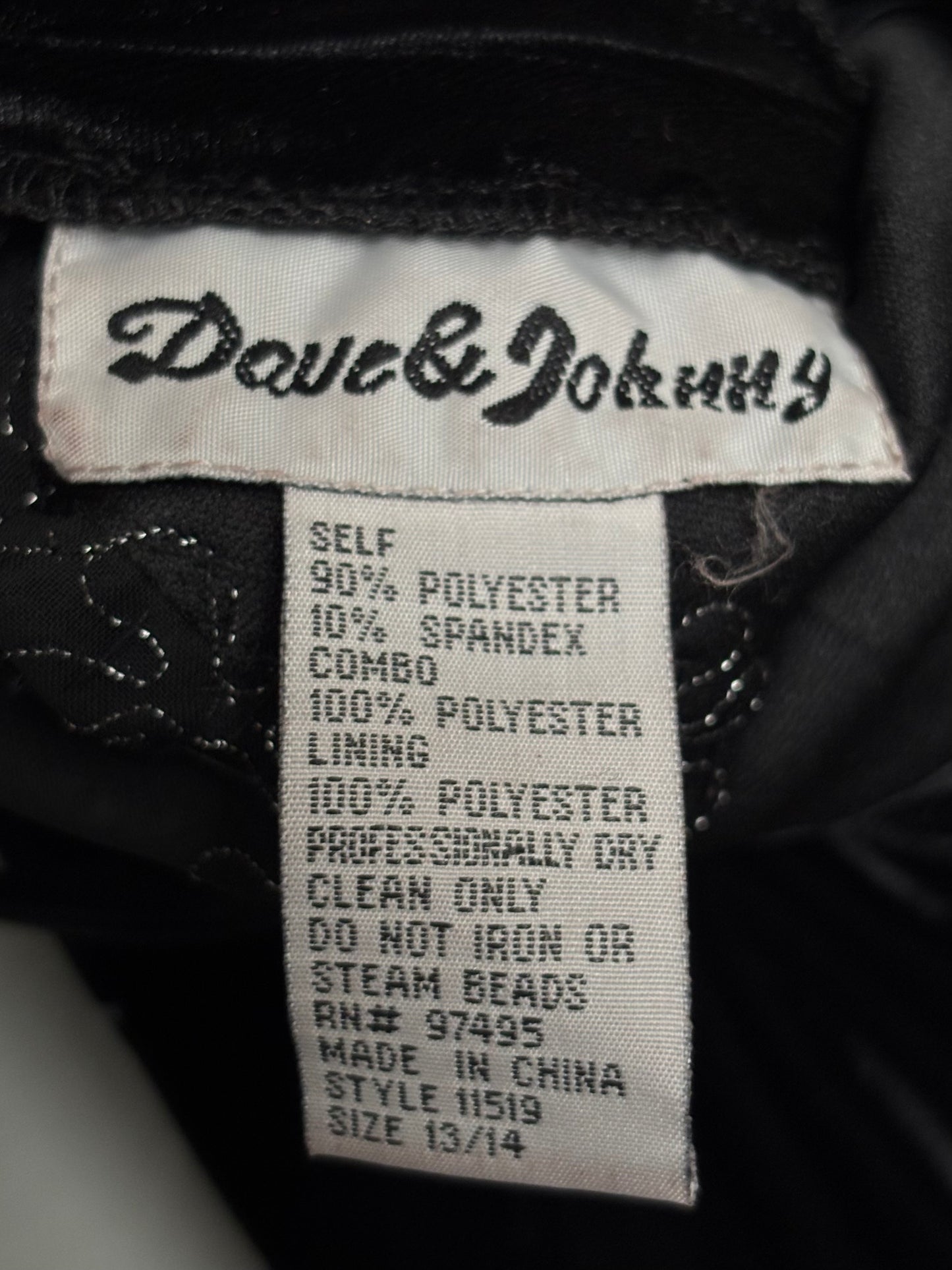 Dave & Johnny 90's Velvet Drop Back Maxi Dress | Size L/XL