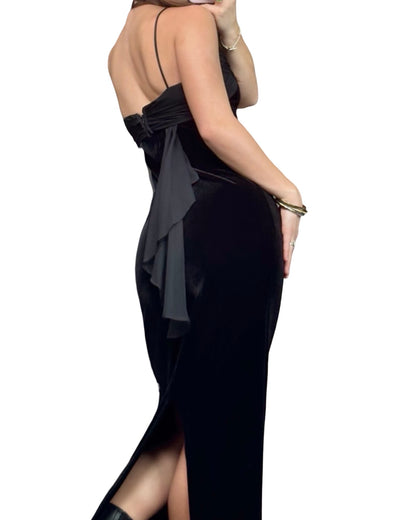 Betsy & Adam 90's Velvet Gown | Size 4